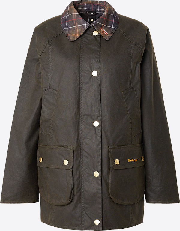 Icons Tartan Collar Modern Beadnell Wax Jacket