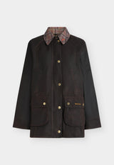 Icons Tartan Collar Modern Beadnell Wax Jacket