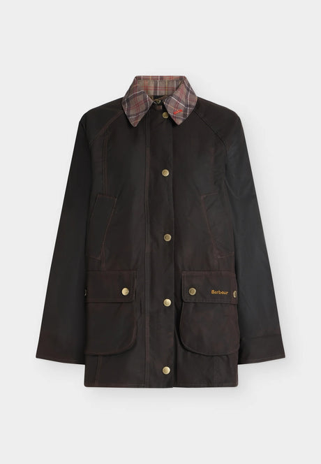 Icons Tartan Collar Modern Beadnell Wax Jacket