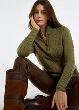 Burtonpoint Zip Neck Sweater W