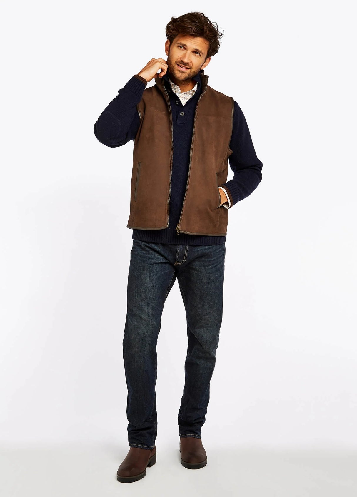 Dunhill Leren Bodywarmer