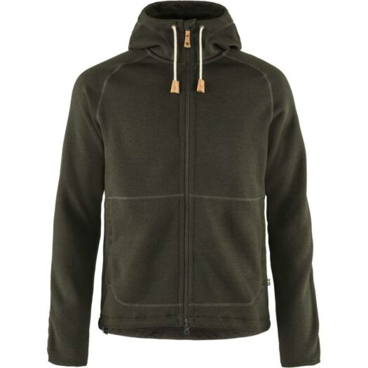 Fj_llr_ven_vik_Hoodie_fleece_vest_heren_deep_forest