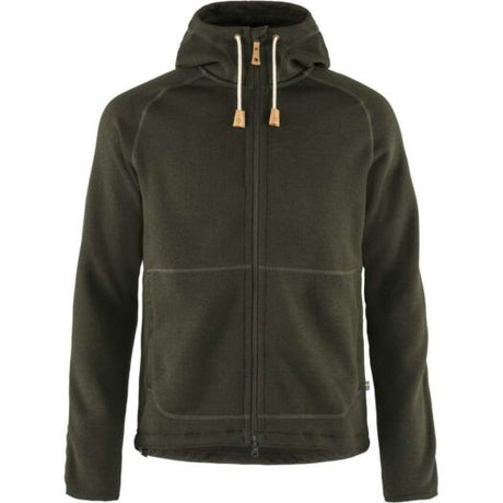 Fj_llr_ven_vik_Hoodie_fleece_vest_heren_deep_forest