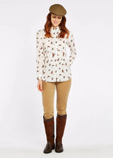 Honeysuckle Corduroy Stretchbroek