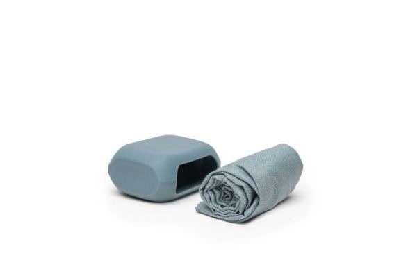 NanoDry Packable Shower Towel - Large (slate-blue)