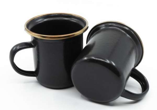 espresso cup enamel set 2pcs
