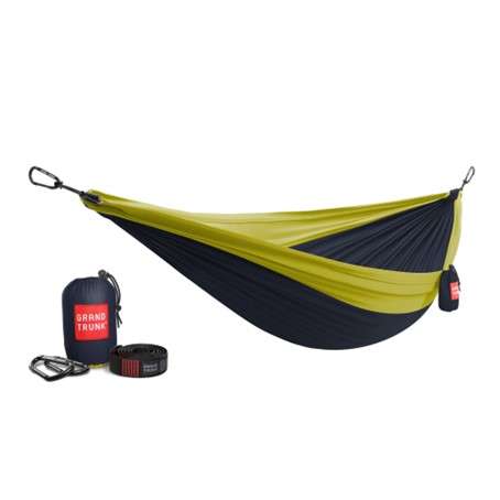 Double deluxe hammock with straps